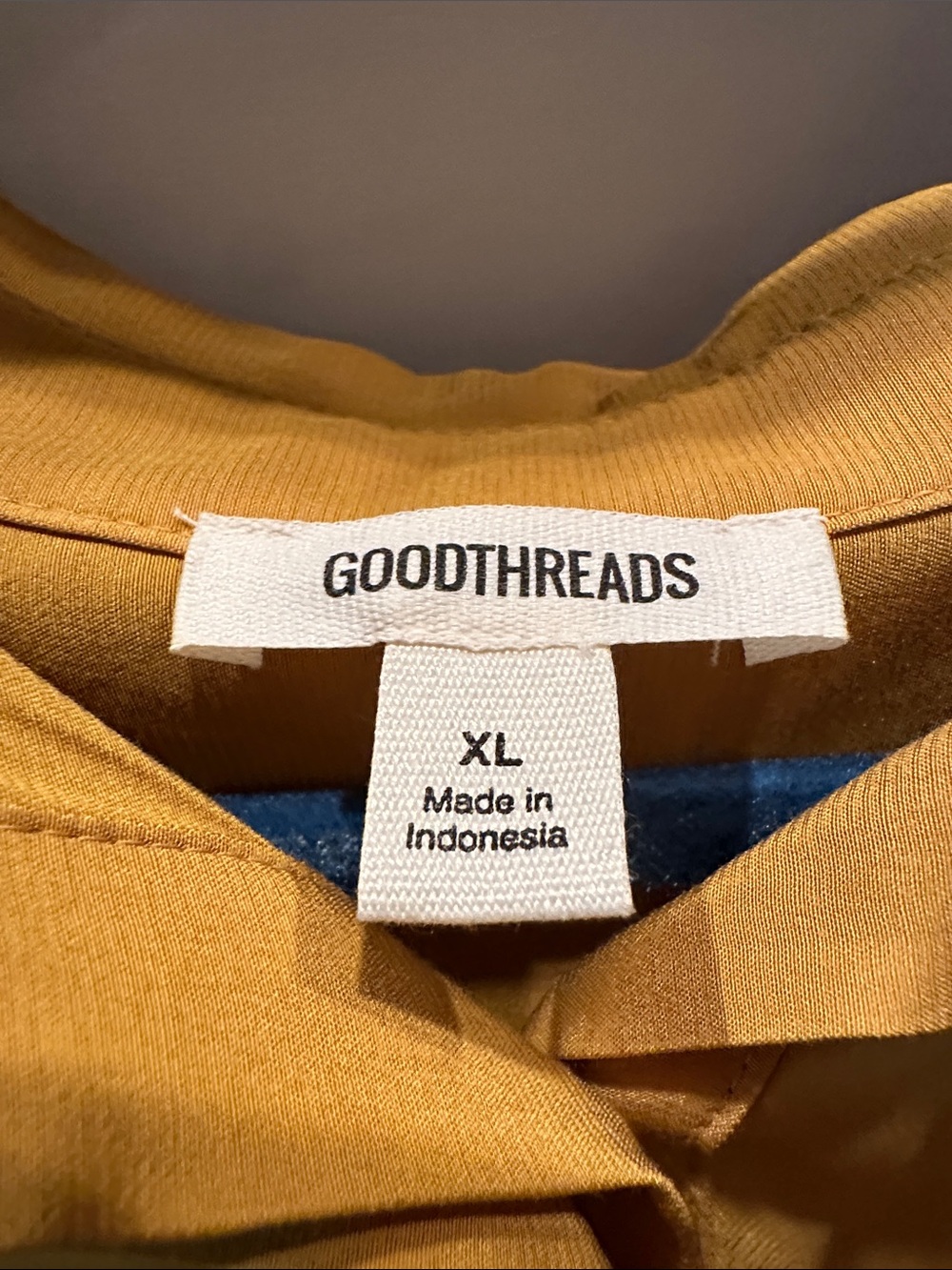 Goodthreads Mustard Yellow Button-Pullover dress - Picture 2 of 7